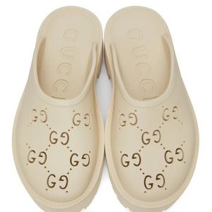 Gucci WOMEN'S PLATFORM PERFORATED G SANDAL